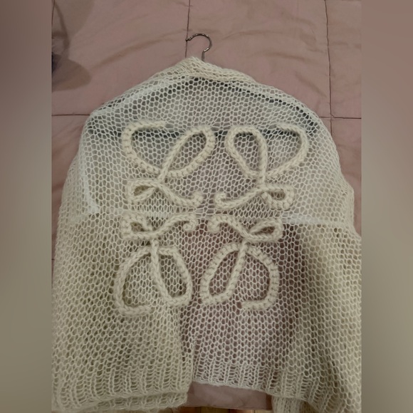 Loewe anagram mohair blend cardigan in size M - Picture 4 of 6